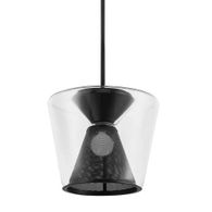 F5852-SBK Troy Lighting Berlin 1Lt Pendant with Soft Black Finish