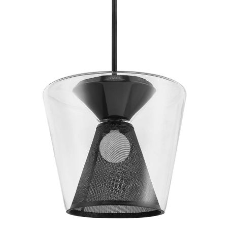 F5853-SBK Troy Lighting Berlin 1Lt Pendant with Soft Black Finish