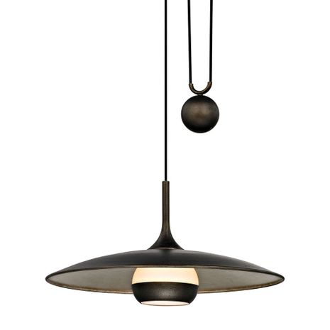 F5865-VBZ/WSL Troy Lighting Alchemy 1Lt Pendant with Vintage Bronze Finish
