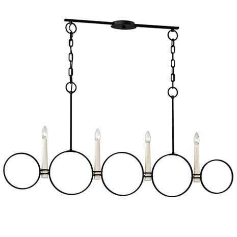 F5954 Troy Lighting Juliette 4Lt Linear with Country Iron Finish