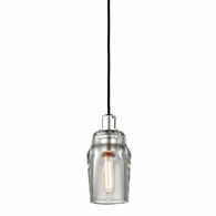 F5993-GRA/PN Troy Lighting Citizen 1Lt Pendant with Graphite And Polished Nickel Finish