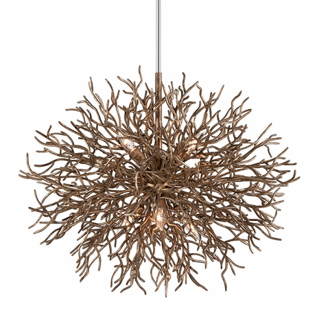 F6096-VZ Troy Lighting Sierra 6Lt Chandelier with Vienna Bronze Finish