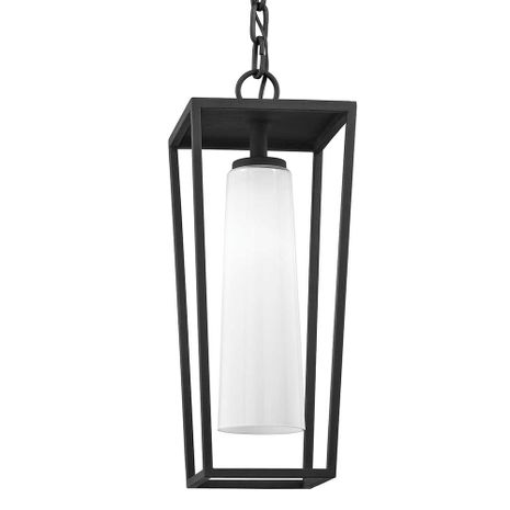 F6357-TBK Troy Lighting Mission Beach 1Lt Exterior Lantern with Textured Black Finish