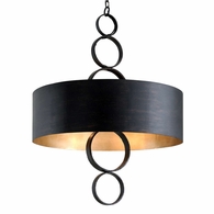 F7236-CH Troy Lighting Rivington 8Lt Chandelier with Charred Copper Finish