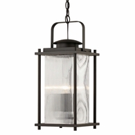 F7317 Troy Lighting James Bay 3Lt Exterior Lantern with Bronze Finish