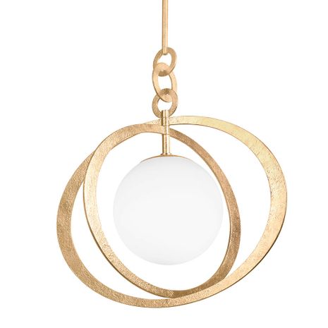 F7932-VGL Troy Lighting Olancha 1Lt Pendant with Black Iron Finish