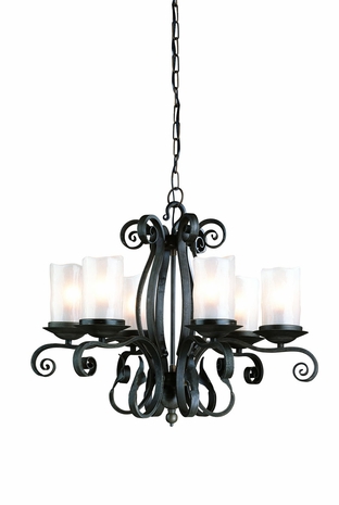 F8282AI Troy Lighting Marbella Interior 6light Chandelier