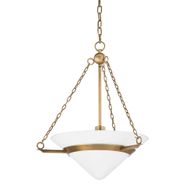 F8320-PBR Troy Lighting Amador 1Lt Pendant with Patina Brass Finish