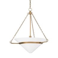 F8327-PBR Troy Lighting Amador 1Lt Pendant with Patina Brass Finish