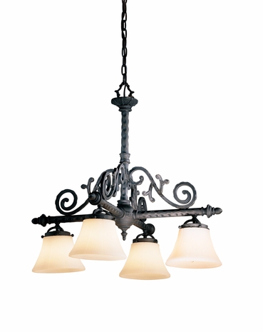 F8411 Troy Lighting Chambord Four-Light Chandelier
