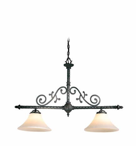 F8412 Troy Lighting Chambord Two-Light Kitchen Pendant