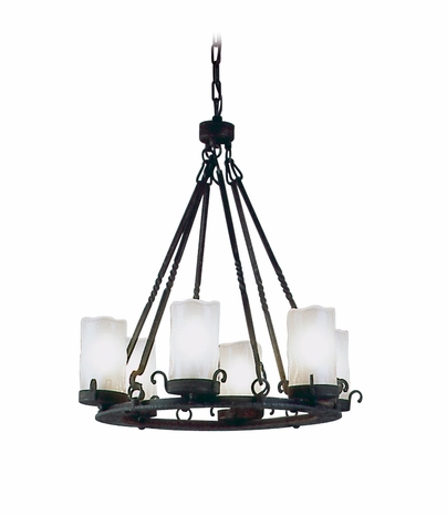 F8483 Troy Lighting Castilla Six-Light Chandelier