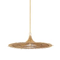F8831-VGL Troy Lighting Costa Mesa 1Lt Pendant with Vintage Gold Leaf Finish