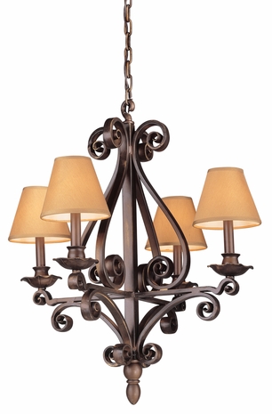 F8844 Troy Lighting Ventana Four-Light Mini Chandelier