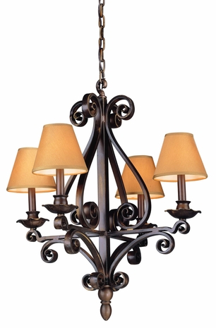 F8844HB Troy Lighting Ventana Interior 4light Chandelier