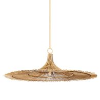 F8850-VGL Troy Lighting Costa Mesa 1Lt Pendant with Vintage Gold Leaf Finish