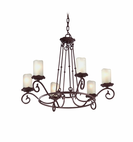 F9196 Troy Lighting Provence Chandelier