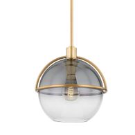 F9412-PBR Troy Lighting Ivins 1Lt Pendant with Patina Brass Finish