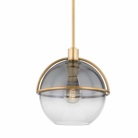 F9412-PBR Troy Lighting Ivins 1Lt Pendant with Patina Brass Finish