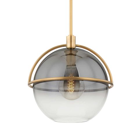F9416-PBR Troy Lighting Ivins 1Lt Pendant with Patina Brass Finish