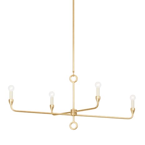 F9544-VGL Troy Lighting Orson 4Lt Linear with Vintage Gold Leaf Finish
