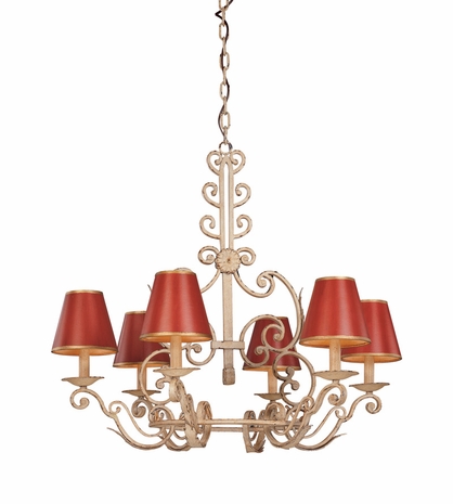 F9805BW Troy Lighting Holly Hill Interior 6light Chandelier
