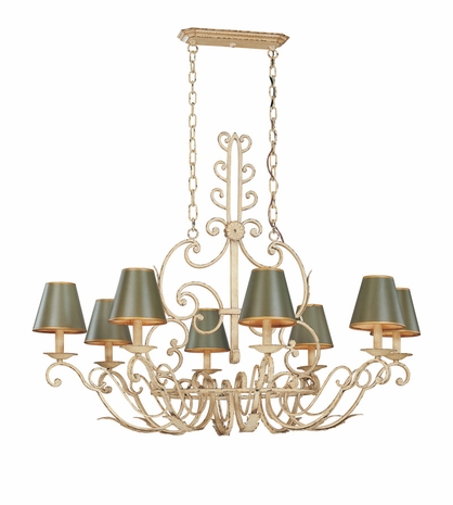 F9807BW Troy Lighting Holly Hill Interior 8light Island