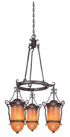F9854SBZ Troy Lighting San Marcos 6 Light Pendant in Statuary Bronze Finish