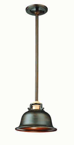 F9967-GB-R Troy Lighting Rialto One-Light Pendant (CLEARANCE ITEM)