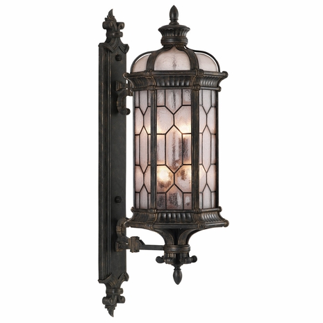 414081-1ST Fine Art Lamps Devonshire 44"H Outdoor Wall Mount with Bronze Finish