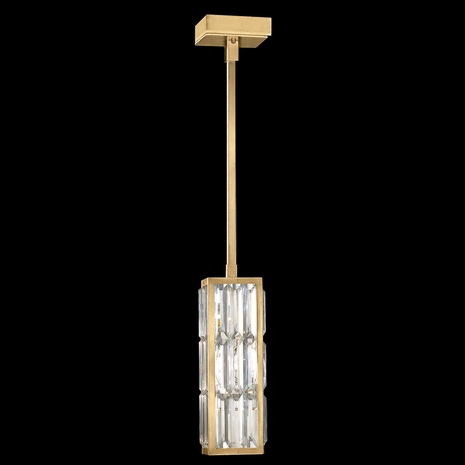 811540-2 Fine Art Lighting Crystal Enchantment 5"W Square Drop Light with Gold Finish