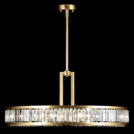 812040-2 Fine Art Lighting Crystal Enchantment 37"W Round Pendant with Gold Finish