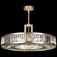 815840-2 Fine Art Lighting Crystal Enchantment 29"W Round Pendant with Gold Finish