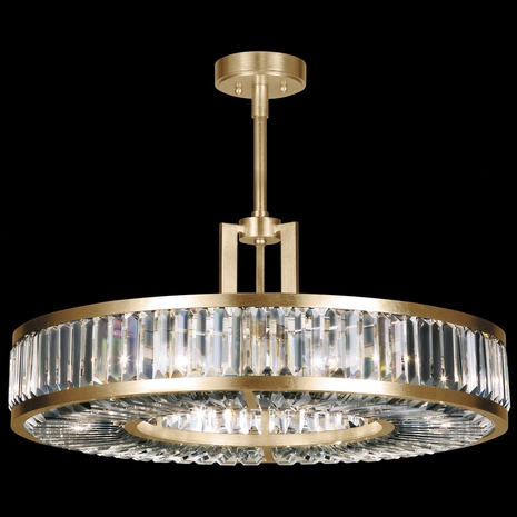 815840-2 Fine Art Lighting Crystal Enchantment 29"W Round Pendant with Gold Finish