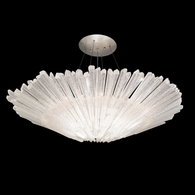 870240-1 Fine Art Lighting Diamantina 32"W Round Pendant with Silver Finish