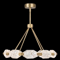 873040-2ST Fine Art Lighting Allison Paladino 32"W Round Pendant with Gold Finish