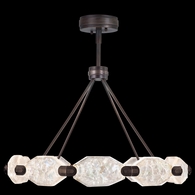 873040-3ST Fine Art Lighting Allison Paladino 32"W Round Pendant with Bronze Finish