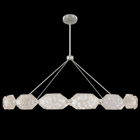 873140-11ST Fine Art Lighting Allison Paladino 74"W Round Pendant with Silver Finish