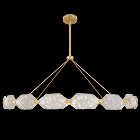 873140-21ST Fine Art Lighting Allison Paladino 74"W Round Pendant with Gold Finish