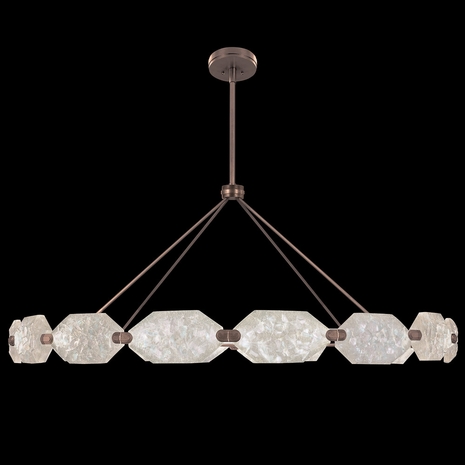 873140-31ST Fine Art Lighting Allison Paladino 74"W Round Pendant with Bronze Finish