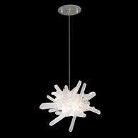 873840 Fine Art Lighting Diamantina 12"W Round Drop Light with Silver Finish