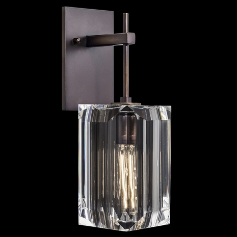 875050ST Fine Art Lamps Monceau 14.5"H Sconce with Bronze Finish