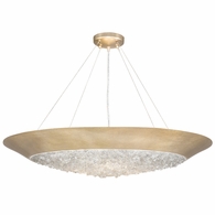 876440-1ST Fine Art Lighting Arctic Halo 32"W Round Pendant with Gold Finish
