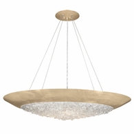 876540-1ST Fine Art Lighting Arctic Halo 44"W Round Pendant with Gold Finish