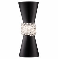 876750-2ST Fine Art Lighting Arctic Halo 14.5"H Sconce with Black Finish