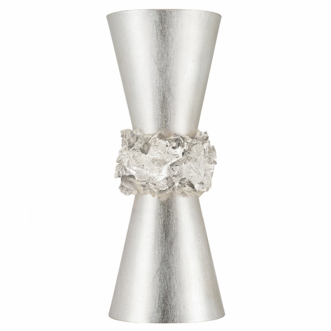 876750 Fine Art Lighting Arctic Halo 14.5"H Sconce with Silver Finish