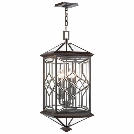 880481ST Fine Art Lamps 4 Light Oxfordshire 13" Outdoor Lantern with Bronze Finish