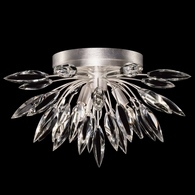 881440 Fine Art Lighting Lily Buds 18.5"W Round Flush Mount with Silver Finish
