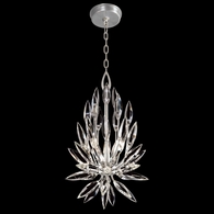 881540 Fine Art Lighting Lily Buds 12"W Round Pendant with Silver Finish