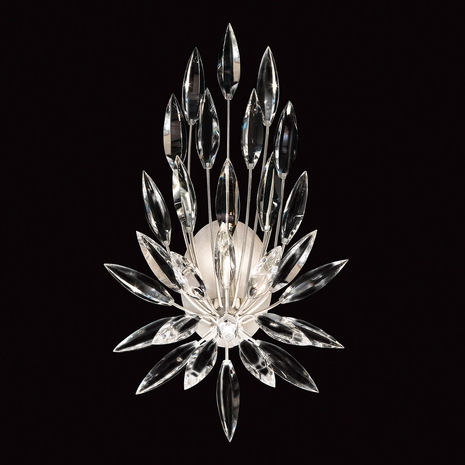 881850 Fine Art Lighting Lily Buds 22"H Sconce with Silver Finish